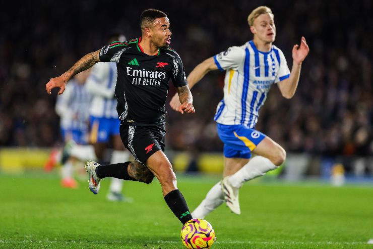 Gabriel Jesus in azione contro il Brighton