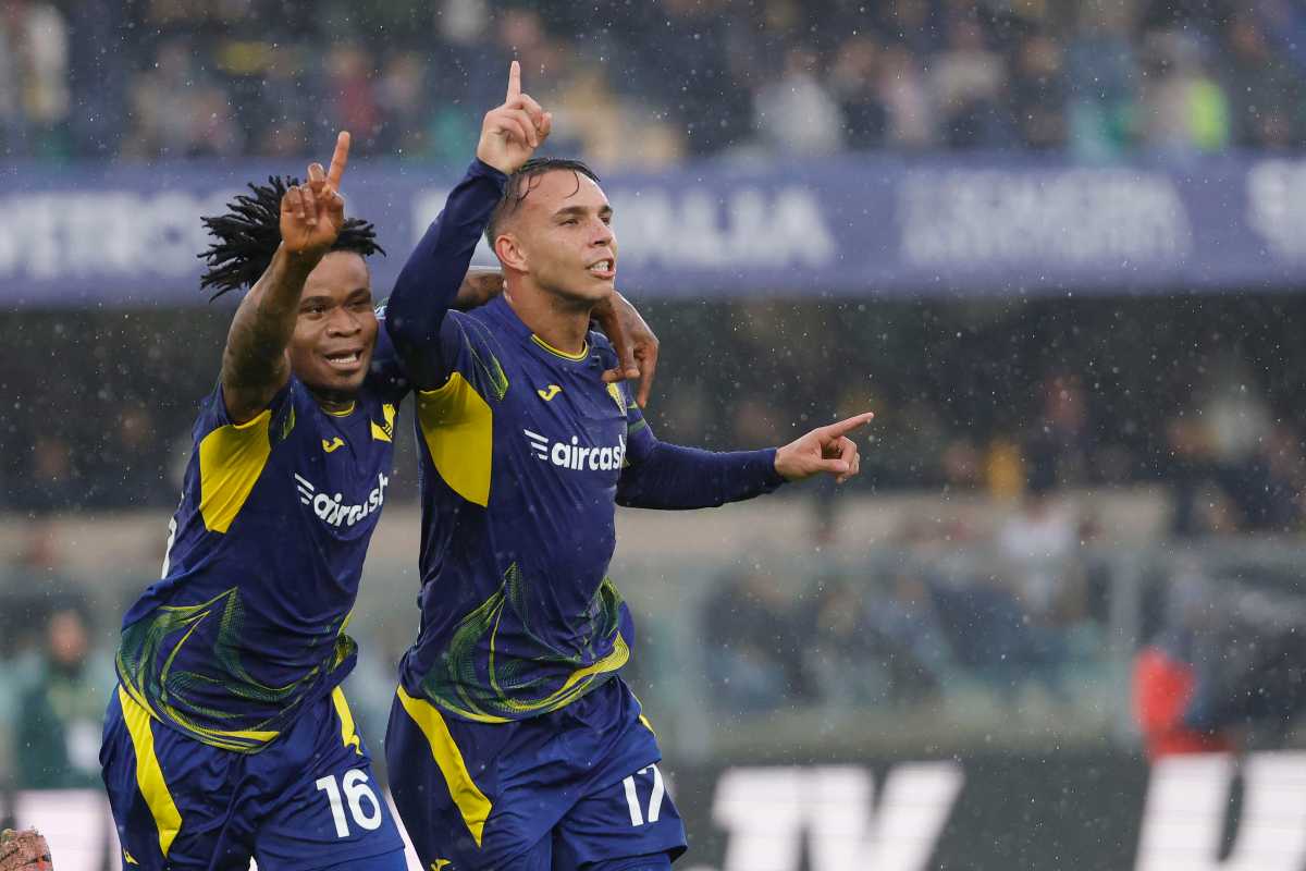 Giovane esulta dopo il gol all'Inter